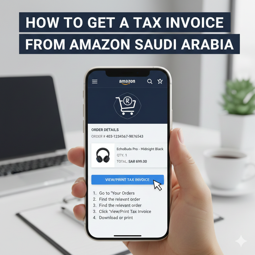 كيف احصل على فاتورة ضريبية من امازون السعودية