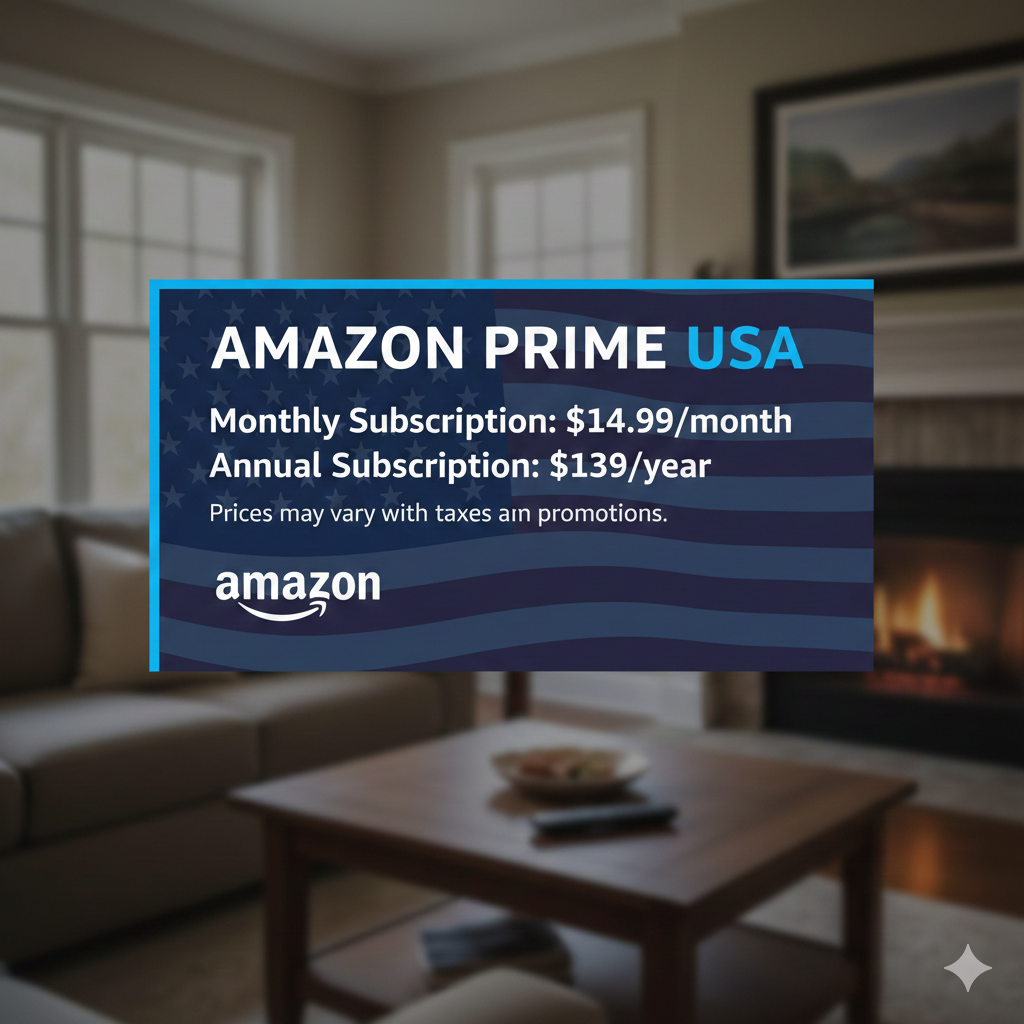 How much is Amazon Prime a month in the USA?