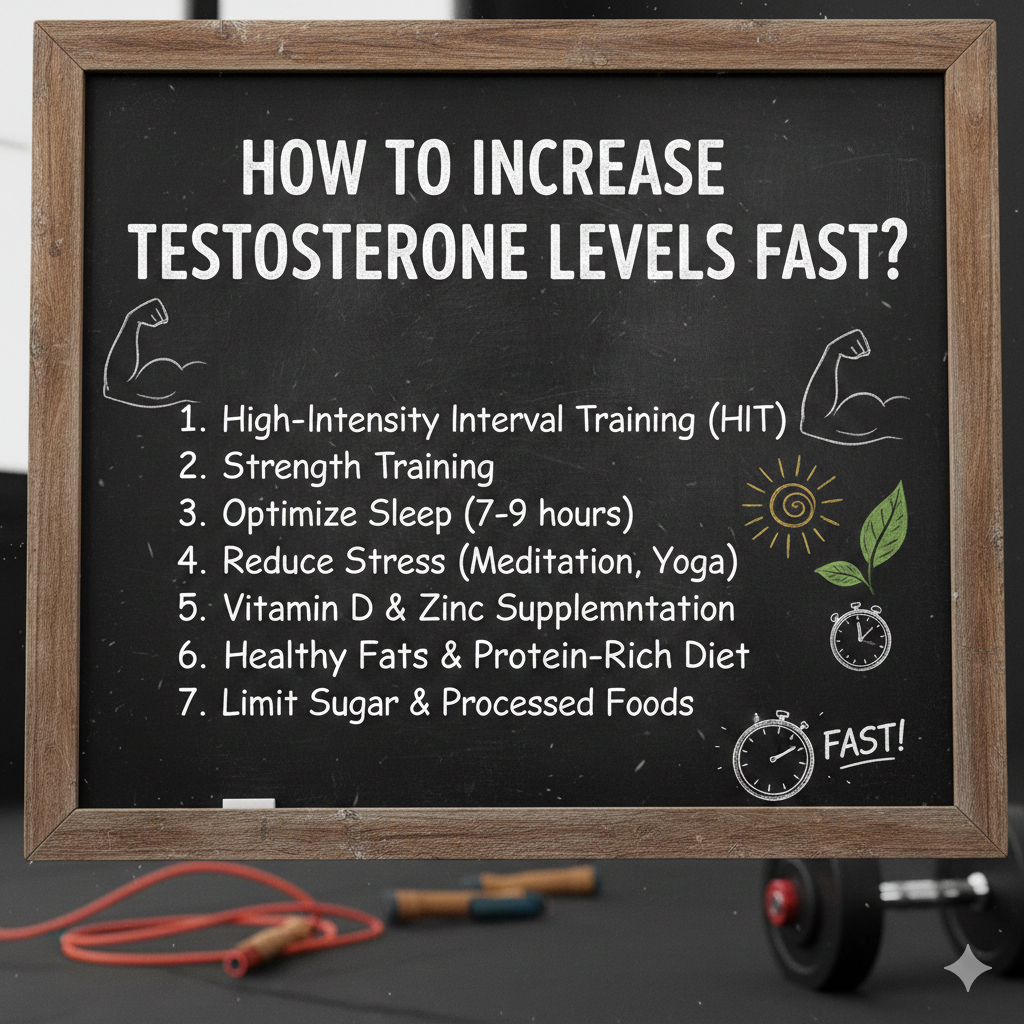 How to increase testosterone levels fast?