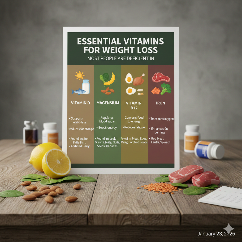Essential vitamins for weight loss that most people are deficient in