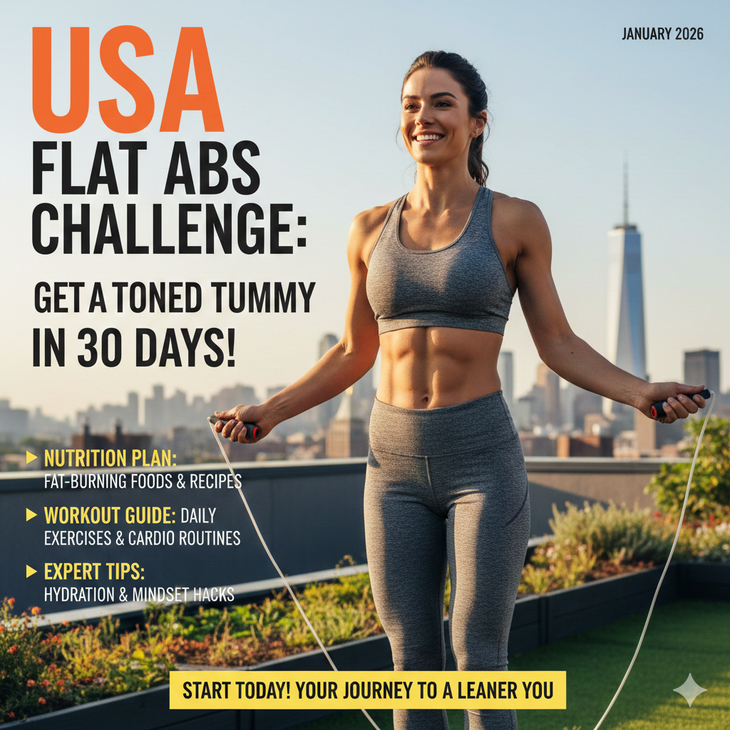 How to get a flat stomach in a month in the USA