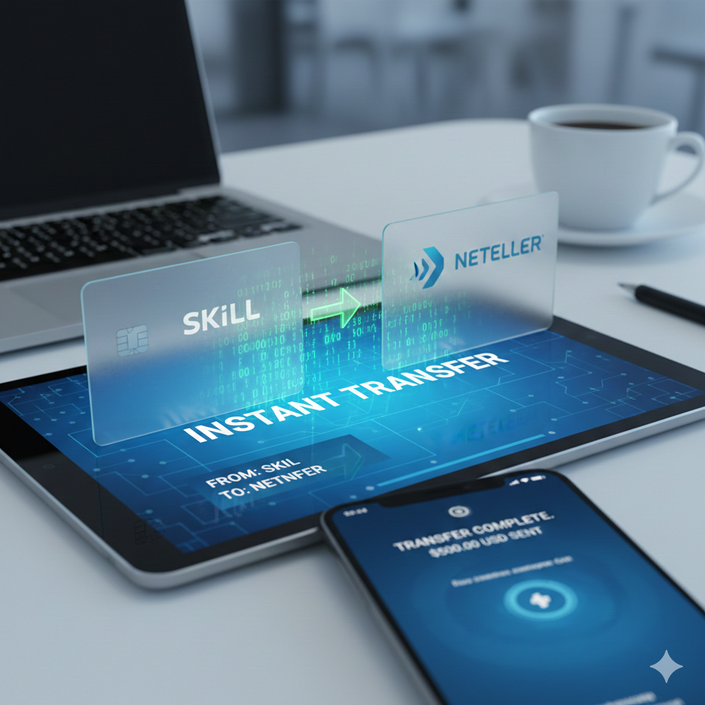 طريقة تحويل من سكريل إلى نيتللر (Skrill to Neteller)