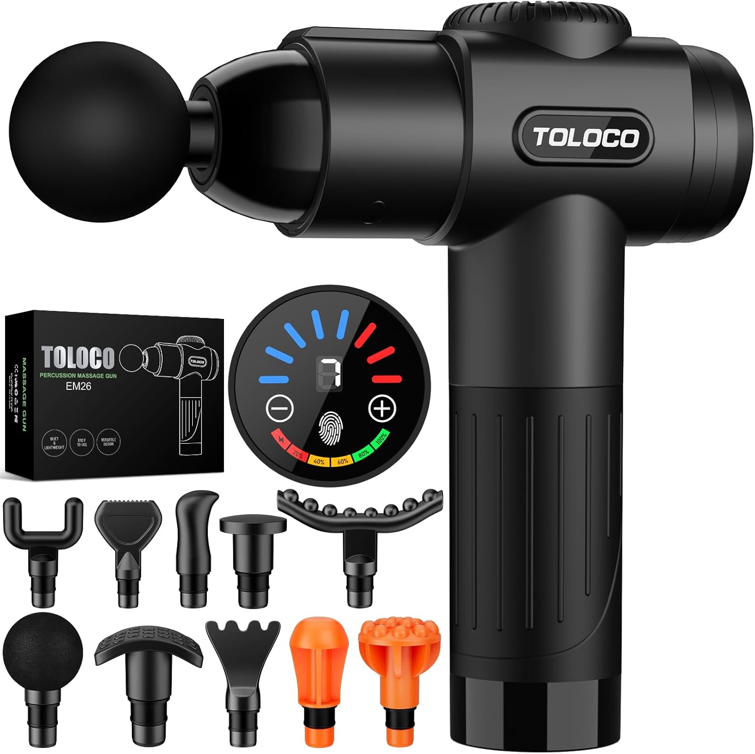 Review of TOLOCO Massage Gun, Deep Tissue Back Massage for Athletes for Pain Relief