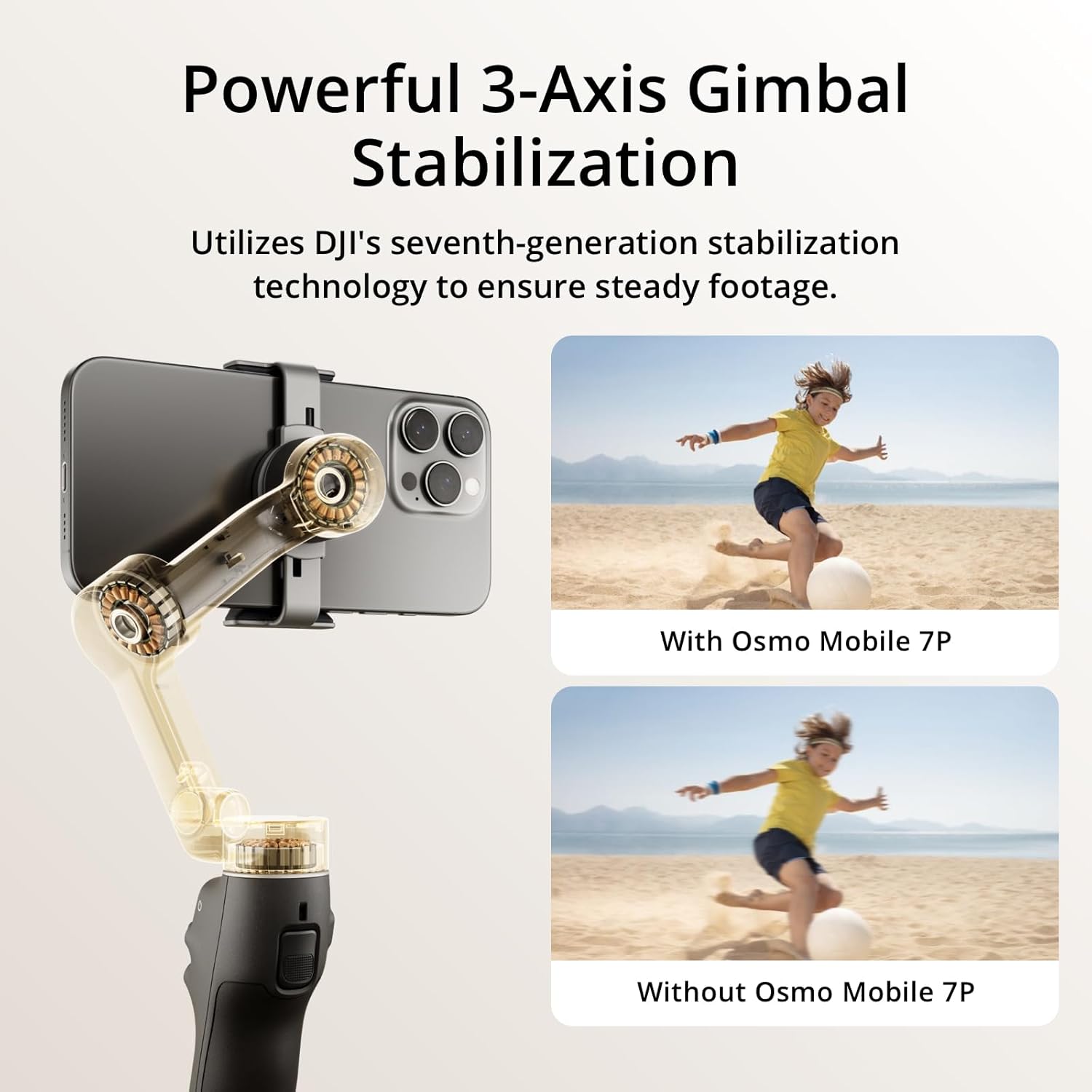 DJI Osmo Mobile 7P Gimbal Stabilizer for iPhone, Android